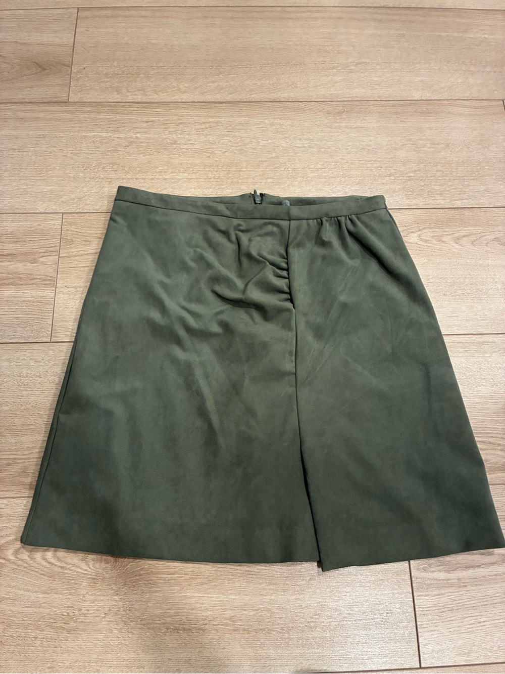 By Anthropologie Women’s Montie Faux Suede Mini Skirt Olive Green Size 8